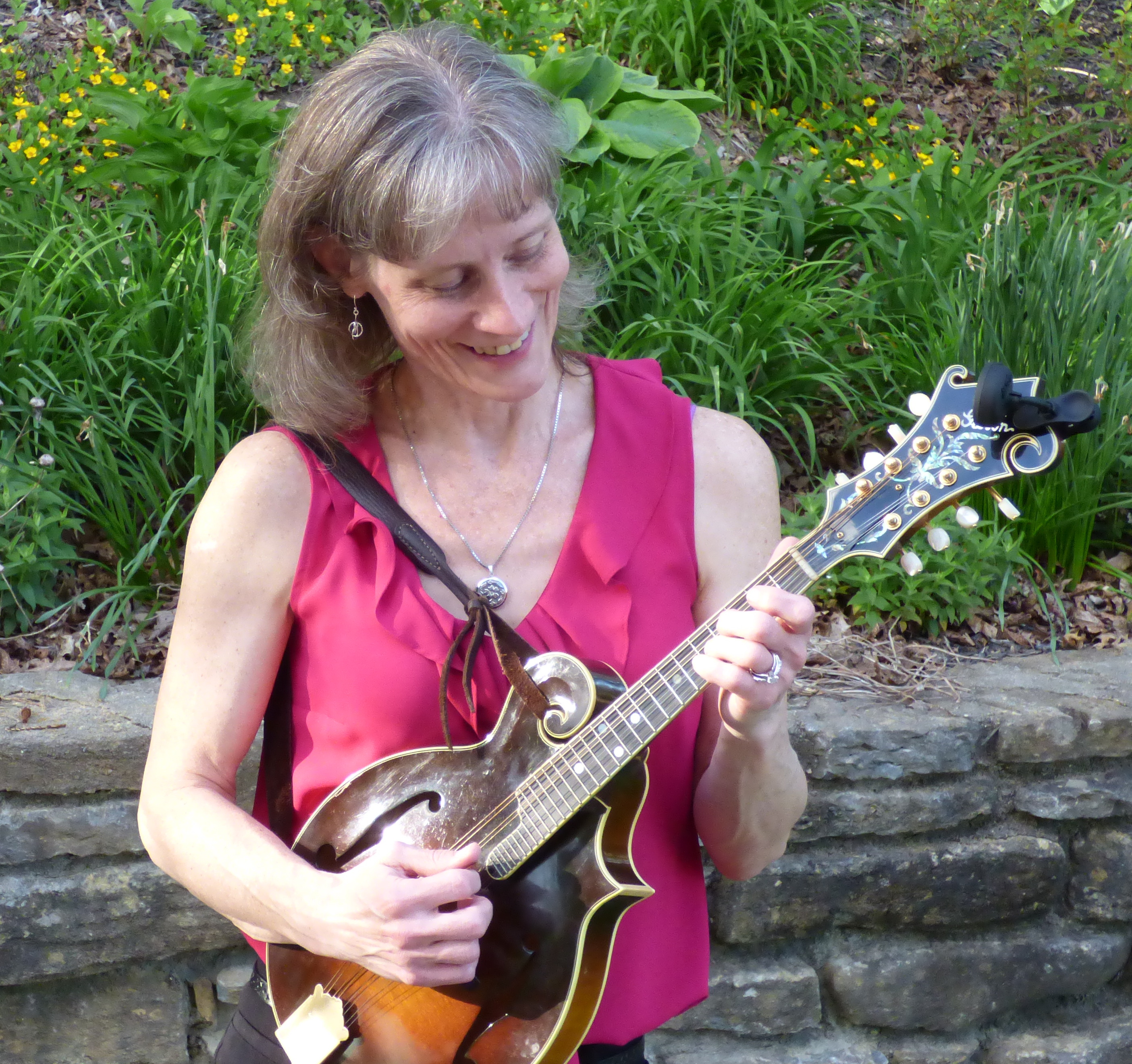 Susan Shook, bluegrass mandolin player with Vernon McIntyre's Appalachian Grass