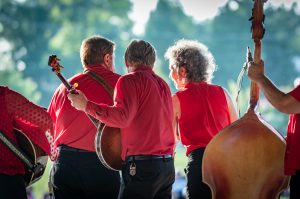 Vernon McIntyre's Appalachian Grass at Greenhills Commons 2018. Photo by Ron Rack.