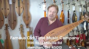 link to video about dulcimers for sale at Famous Old Time Music Company