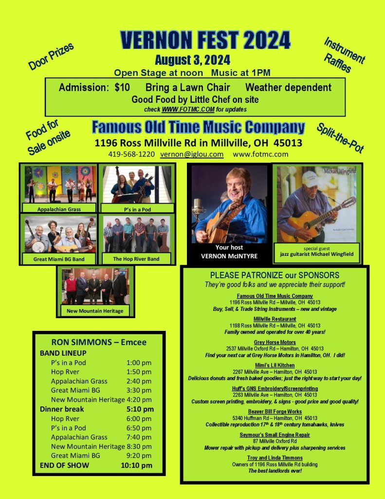 Vernon Fest 24 flier