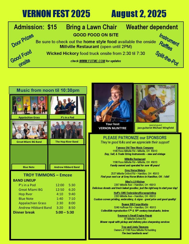 Vernon Fest flier for 2025