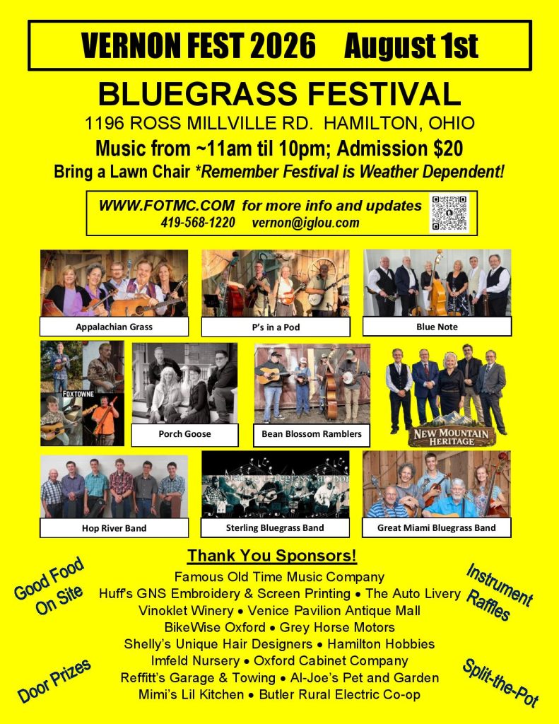 Vernon Fest 2026 flier advertising the festival