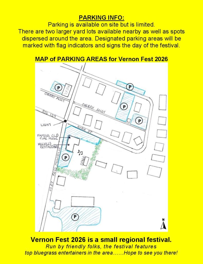 Vernon Fest 02026 grounds diagram